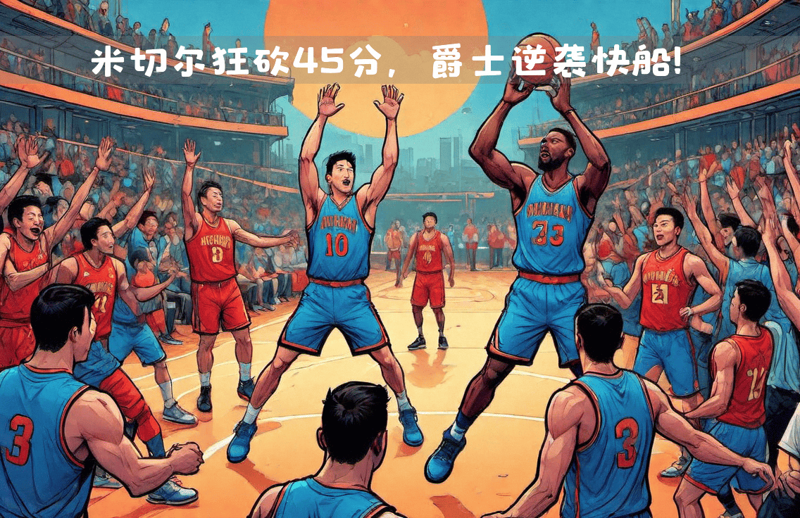 爵士战胜小牛,米切尔三分神准 爵士战胜小牛,米切尔三分神准