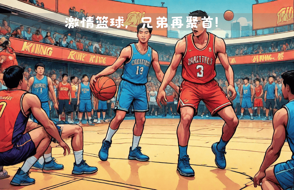 球场上兄弟同心，团结奋战，勇往直前